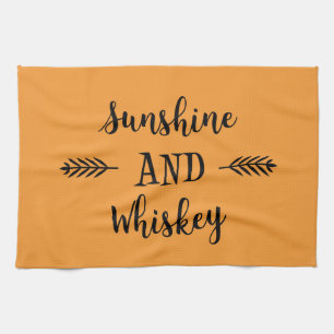 SONNENSCHIRM UND WHISKEY GESCHIRRTUCH