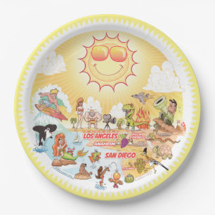 Sonnenschirme aus Kalifornien Pappteller