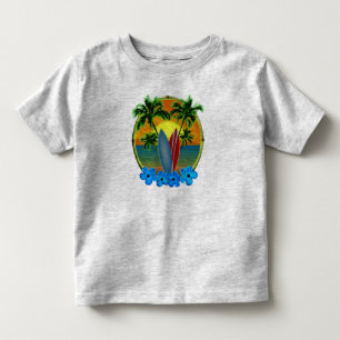 Sonnenschirme und Surfbretter Kleinkind T-shirt