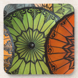 Sonnenschirme zum Verkauf, Bagan, Myanmar Getränkeuntersetzer