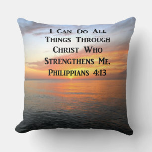 SONNENSCHREIBEN AUF DEN OZEANER PHILIPPIANS 4:13 S KISSEN