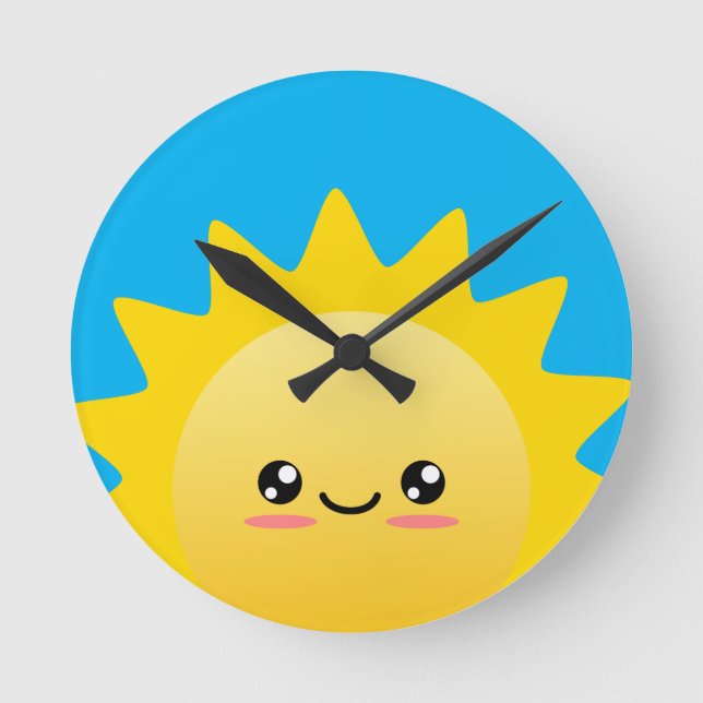 Sonnenschrein Runde Wanduhr (Vorderseite)