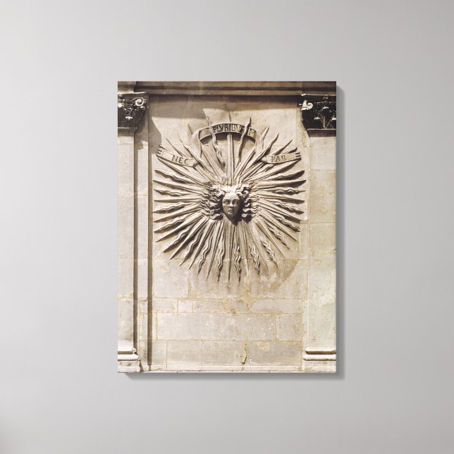 Sonnenschutz von der Fassade Leinwanddruck (Vorderseite)