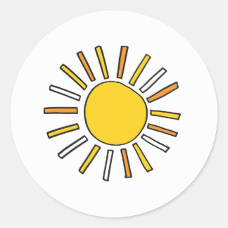 Sonnenschutzaufkleber Runder Aufkleber