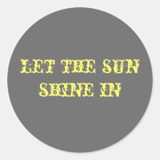 Sonnenschutzaufkleber Runder Aufkleber