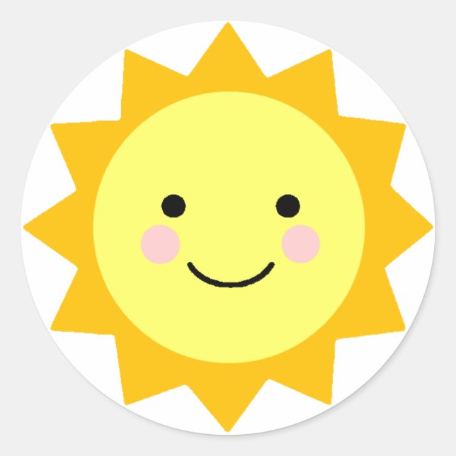 Sonnenschutzmittel Runder Aufkleber (Vorderseite)