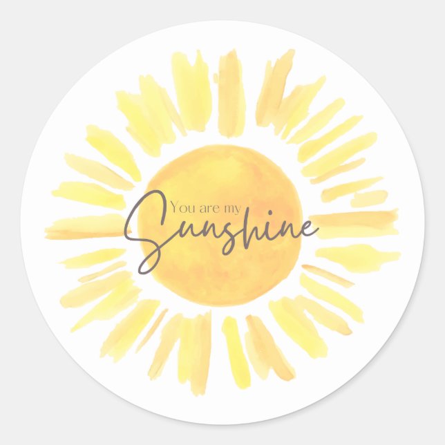 Sonnenschutzmittel Runder Aufkleber (Vorderseite)