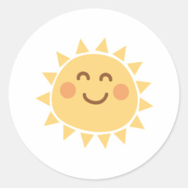 Sonnenschutzmittel Runder Aufkleber