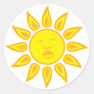 Sonnenschutzmittel Runder Aufkleber