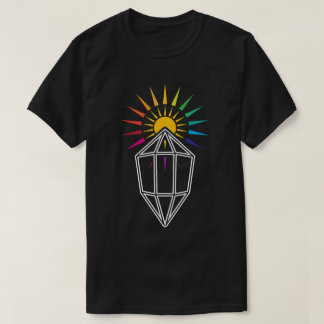 Sonnenschutzprisma geometrischer Kristall T-Shirt