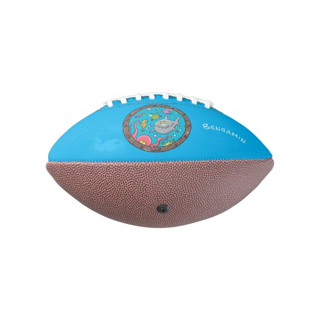 Sonnenseebewohner unter Wasser zeichnend Cartoon Football (Gedreht 270)