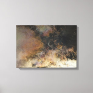 Sonnensegel und Wolken Leinwanddruck