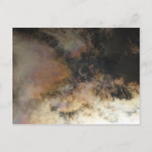 Sonnensegel und Wolken Postkarte