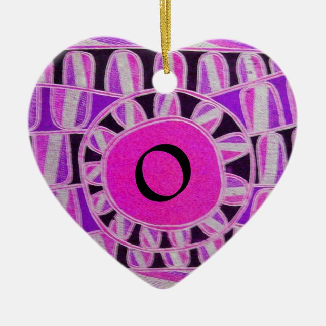 SONNENSOLARENERGIEVALENTINS DACHHERZMONOGRAM KERAMIKORNAMENT (Vorne)