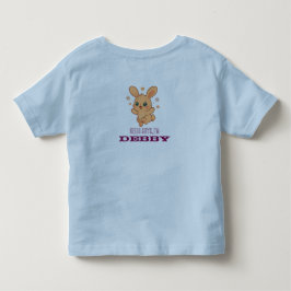 Sonnensprung-Häschen individuelle Baby-Tier-Illust Kleinkind T-shirt