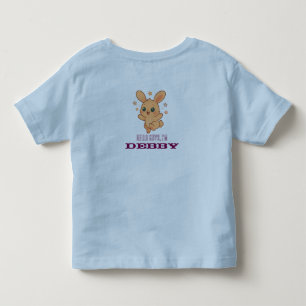 Sonnensprung-Häschen individuelle Baby-Tier-Illust Kleinkind T-shirt