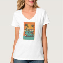Sonnenstaat-T-Shirt, Retro-Strandurlaub-Shirt