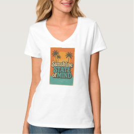 Sonnenstaat-T-Shirt, Retro-Strandurlaub-Shirt T-Shirt