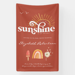 Sonnenstrahl Boho-Baby-Empfangsfeier Banner