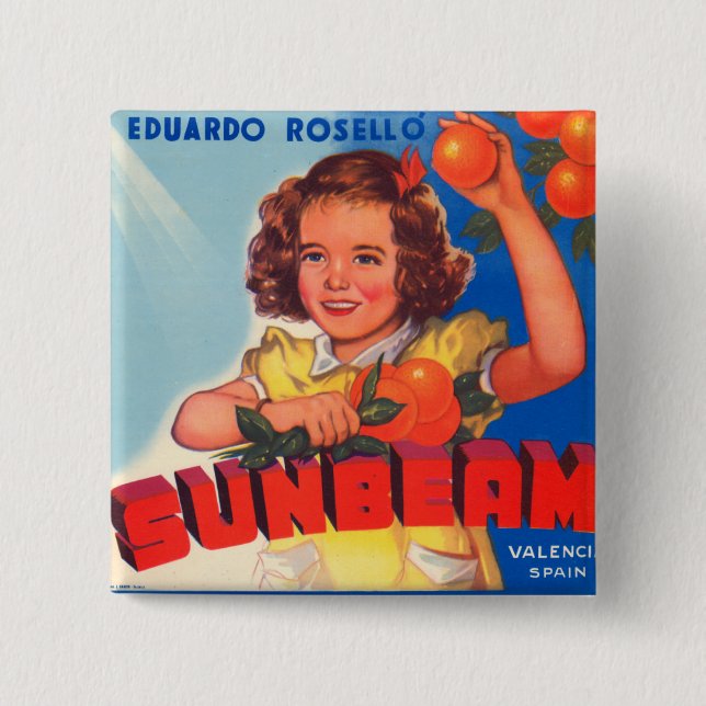 Sonnenstrahl Button (Vorderseite)