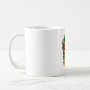 Sonnenstrahl-Hibiskus-Tiki-Kaffeetasse Kaffeetasse