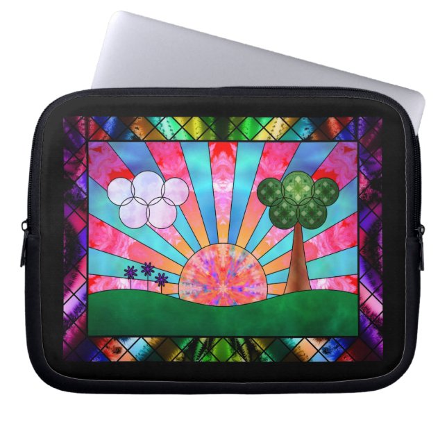 Sonnenstrahl Laptopschutzhülle (Vorderseite)