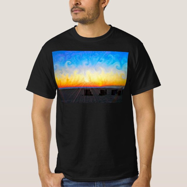 Sonnenstrahl Strand  T-Shirt (Vorderseite)