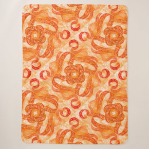 Sonnenstrahl-Swirbel-Boho-Sherpa-Decke Sherpadecke