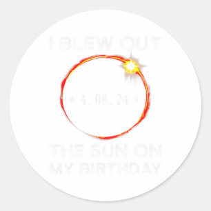 Sonnenstrahlen am Geburtstag blutete ich die Sonne Runder Aufkleber
