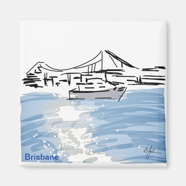 Sonnenstrahlen auf dem Fluss Magnet (Vorne)