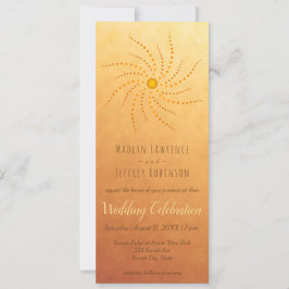 Sonnenstrahlen aus Mandala Einladung