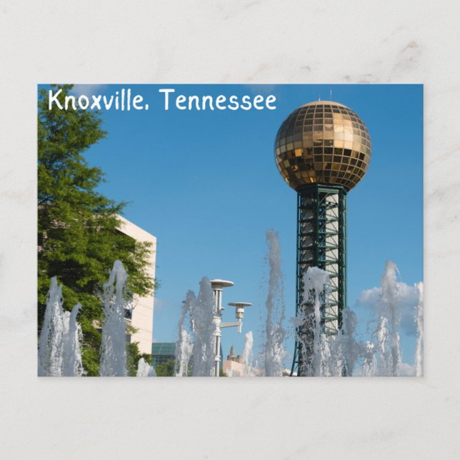 Sonnenstrahlen in Knoxville tennessee Postkarte (Vorderseite)