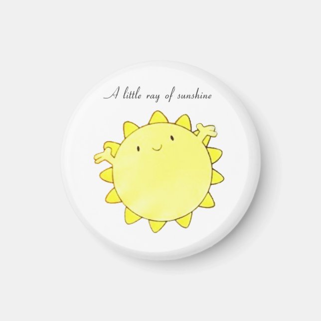 Sonnenstrahlen Magnet (Vorne)