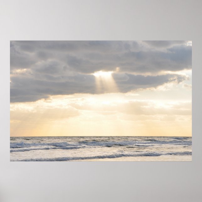 Sonnenstrahlen mit Inspiration zum Parieren von Wo Poster (Vorne)