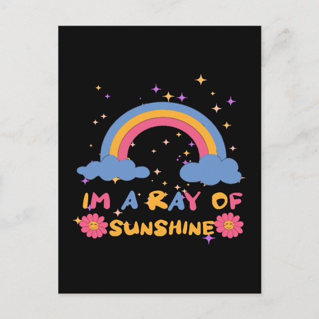 Sonnenstrahlen Postkarte (Vorderseite)