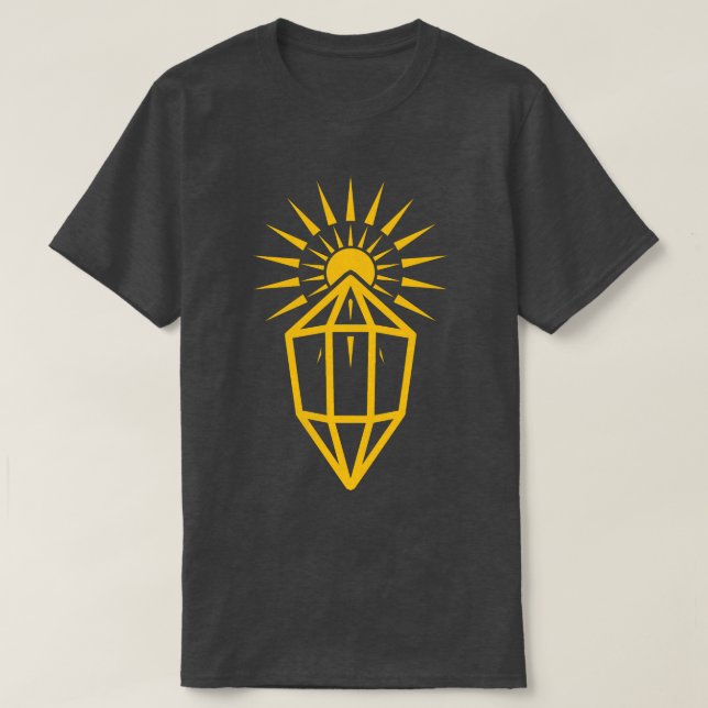 Sonnenstrahlen Prisma T-Shirt (Design vorne)