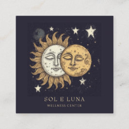 Sonnenstrahlen Quadratische Visitenkarte