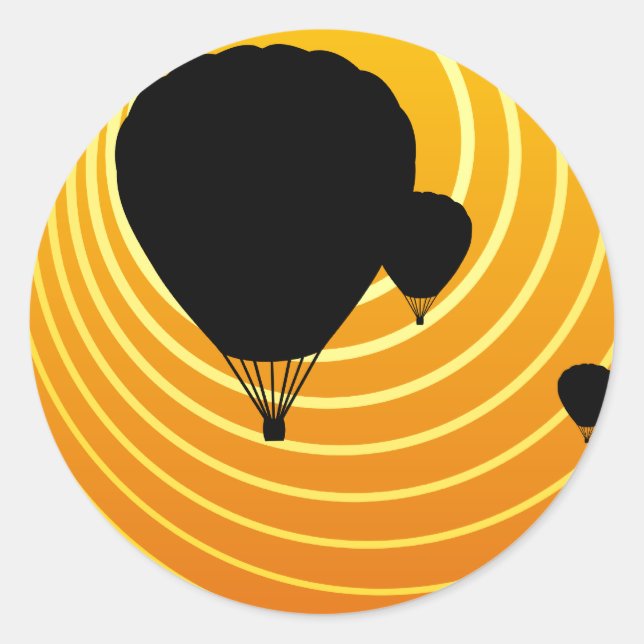 Sonnenstrahlen Runder Aufkleber (Vorderseite)