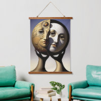 Sonnenstrahlen und Mond-Wandteppiche
