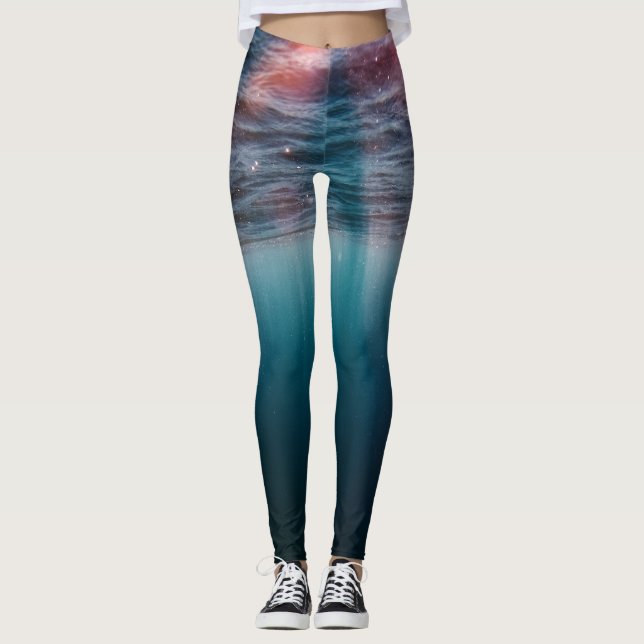 Sonnenstrahlen unter Wasser Leggings (Vorderseite)
