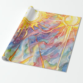 Sonnenstrahlung Geschenkpapier