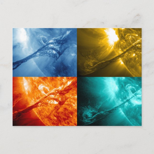 Sonnenstrahlung oder Koronale Massenausstoßsonnens Postkarte (Vorderseite)