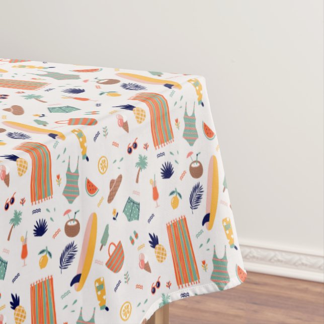 Sonnenstrand Fun Muster Tischdecke (Beispiel)