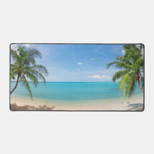 Sonnenstrand Palm Beach Schreibtischunterlage