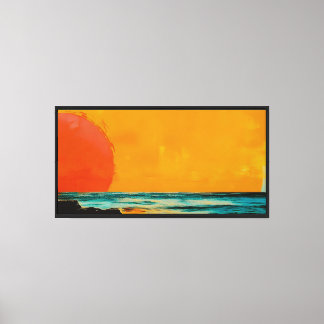 Sonnenstreifen-Set auf Keilrahmenleinwand Leinwanddruck