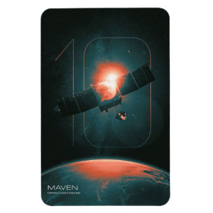 Sonnensystem, 10 Jahre Maven Mars Satelit Magnet