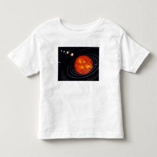 Sonnensystem 8 kleinkind t-shirt