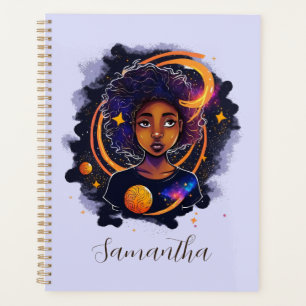 Sonnensystem Afro Woman Planer