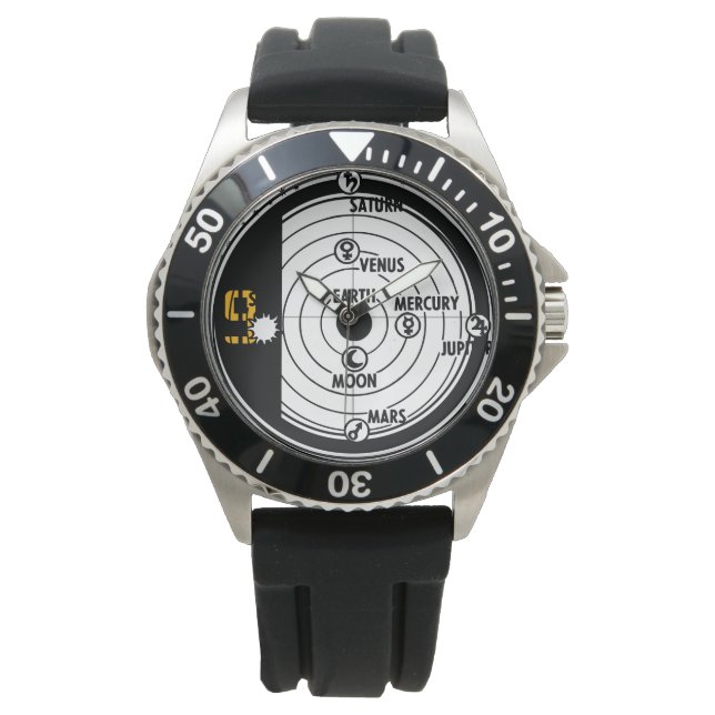 Sonnensystem Armbanduhr (Vorderseite)