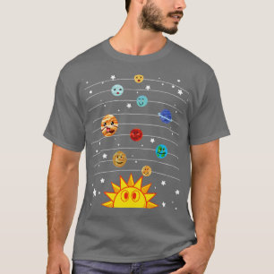 Sonnensystem Astronomie Weltraumforschung Niedlich T-Shirt